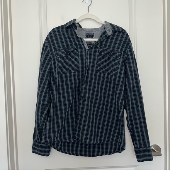 Converse Other - Converse One Star Plaid Botton Down Flannel Shirt